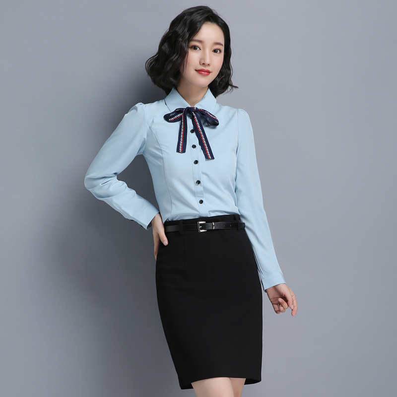 职业装女装套装长袖衬衫女套裙商务ol正装女士工作服