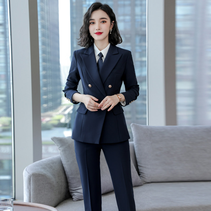 职业西服套装女秋冬时尚气质女神范总裁制服高端正装售楼部工作服