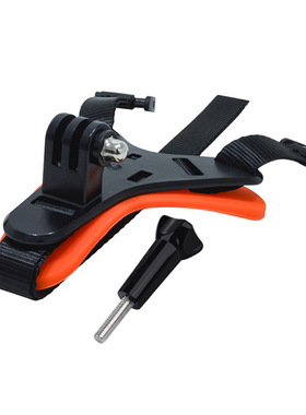 运动相机骑行第一人称头盔下巴支架兼容SJCAM山狗EKEN大疆SOOCOO