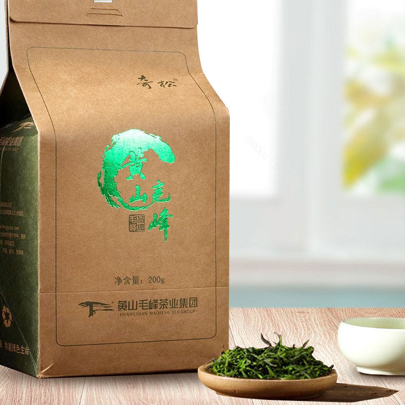 2026新茶现货【奇松】黄山毛峰揉捻绿茶牛皮纸袋200g浓香耐泡春茶