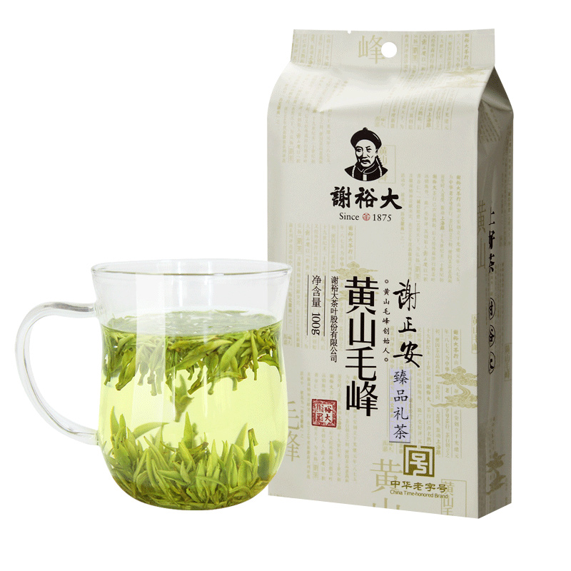 谢裕大2024新茶上市明前黄山毛峰明前珍芽100g装嫩芽毛尖茶叶绿茶