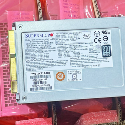 PWS-2K21A-BR超微SUPERMICR服务器模块电源2200W全新原装稳定耐用