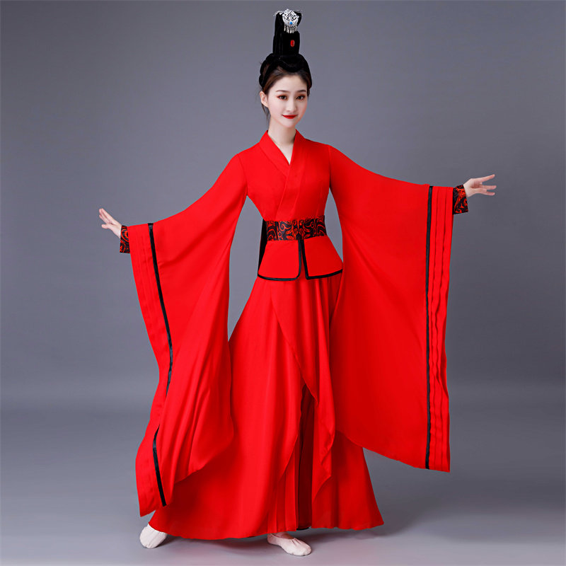 艺考红昭愿汉唐古典舞响屐舞古装西施舞剧演出服表演服出租定制