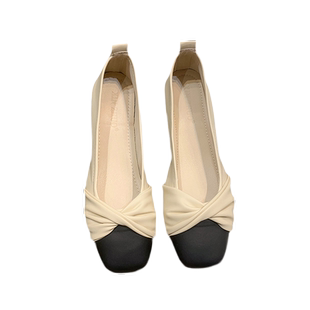 单鞋女晚晚风温柔软底瓢鞋2026年春秋浅口奶奶鞋平底玛丽珍女鞋子