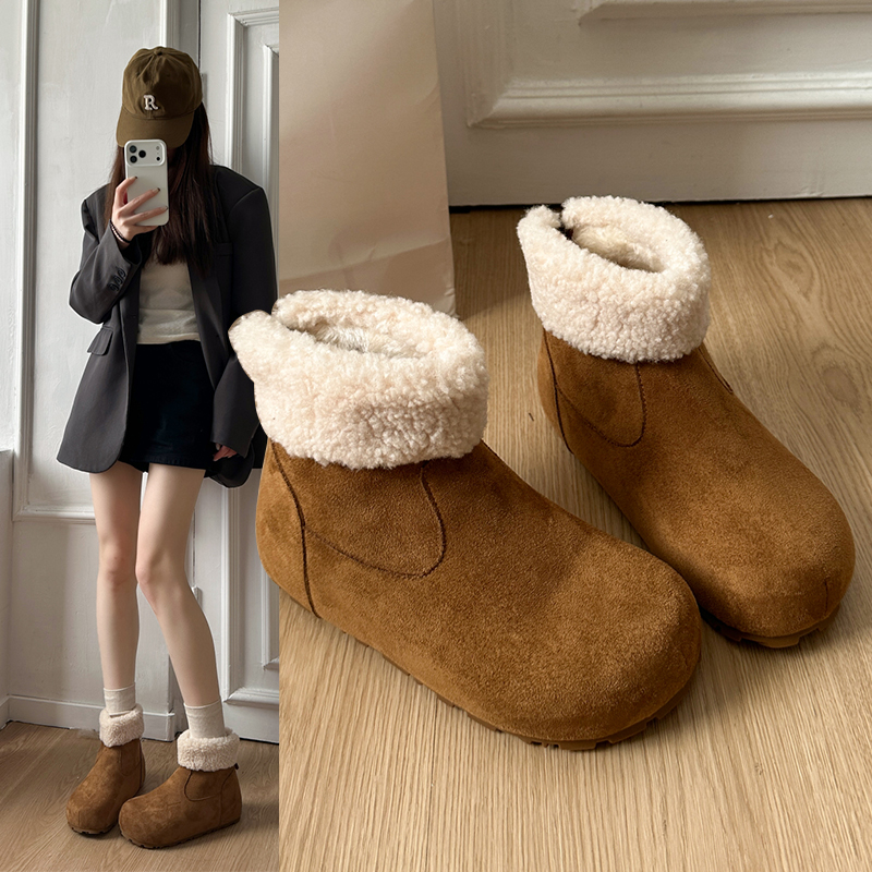 厚底雪地靴女款2025新款冬季