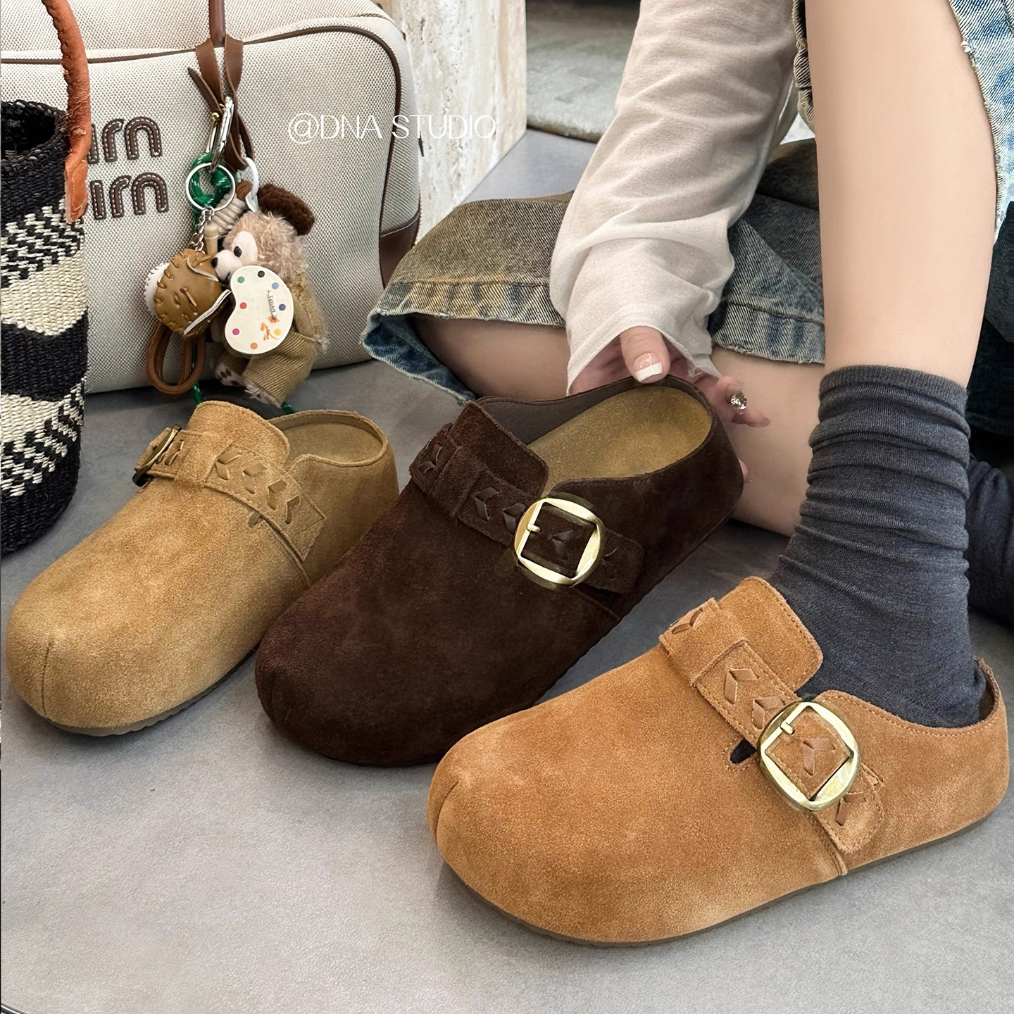 勃肯鞋内增高包头半拖鞋女2026季新款外穿博肯鞋懒人一脚蹬0115w,女鞋,勃肯鞋/软木鞋,淘宝优惠券,粉丝福利购,淘宝优惠卷