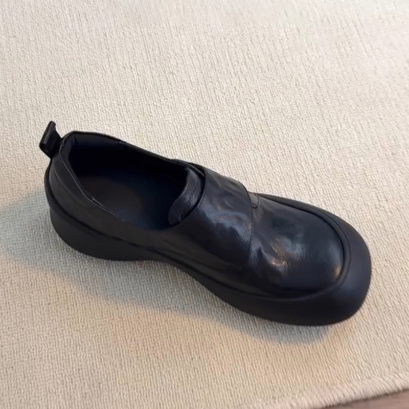 法式厚底乐福鞋女2025秋季新款