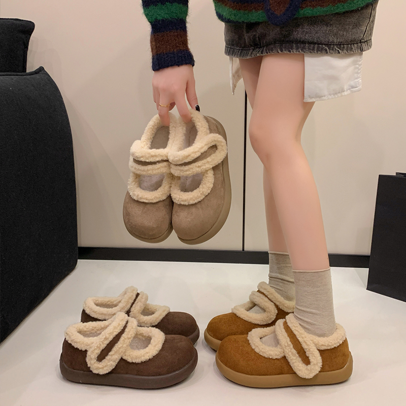 浅口加绒勃肯鞋棉鞋女2025新款秋