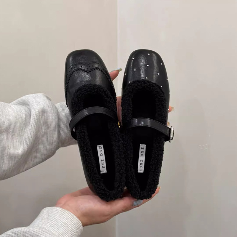 小香风菱格纹内增高加绒黑色单鞋女2025秋冬新款一字带玛丽珍鞋子,女鞋,玛丽珍鞋,淘宝优惠券,粉丝福利购,淘宝优惠卷