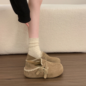 博肯单鞋 两穿全包勃肯鞋 一脚蹬内增高厚底乐福鞋 新款 女2026年春季