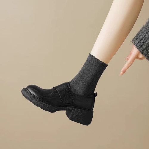 复古英伦风小皮鞋女2025秋季新款