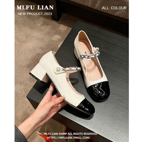 【送运费险】法式珍珠玛丽珍鞋