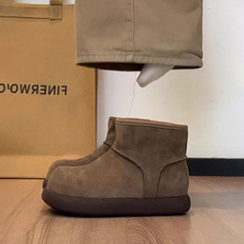 加绒保暖防滑雪地靴显瘦短靴子