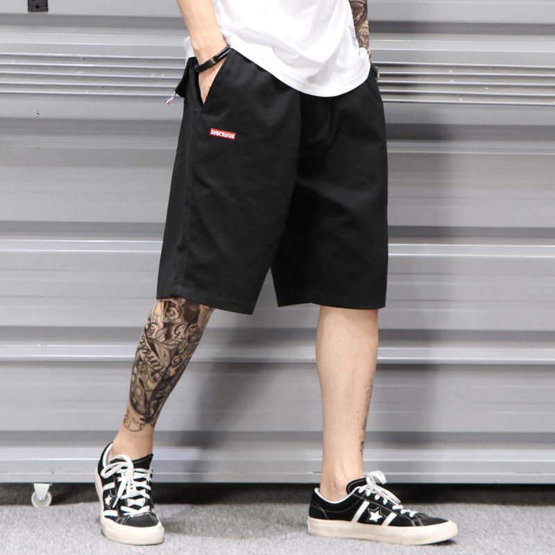 HE潮牌青少年夏季短裤男士休闲五分裤日系原创系绳沙滩裤直筒布裤|ruв категории Мужская одежда, брюки - от Buy2taobao.com для оказания профессиональной услуги покупки агента Taobao