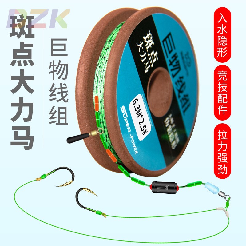 8编斑点大力马线组鱼线成品主线组pe线大物线组黑坑巨物包芯子.1