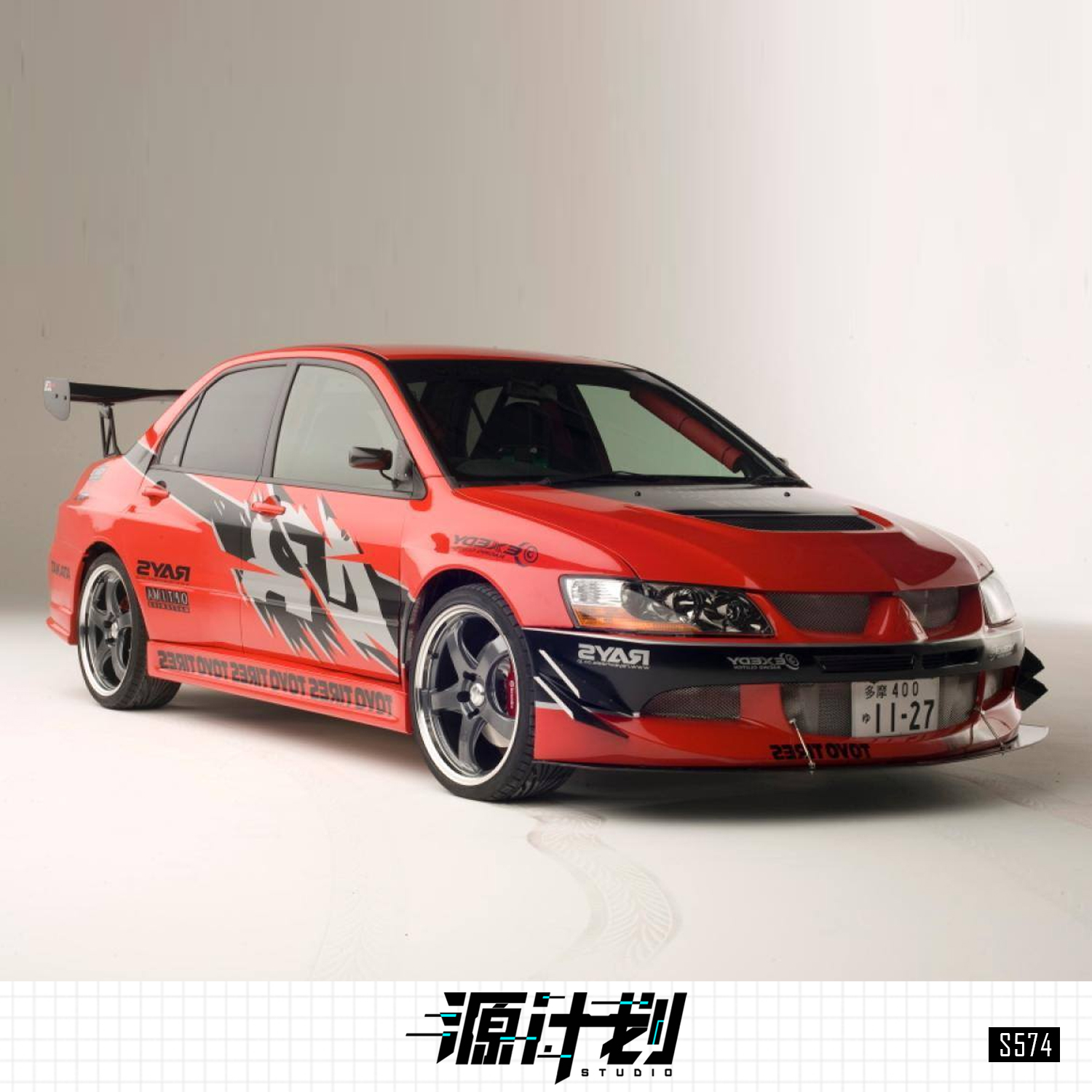 1/24速度与激情3三菱EVO9改件