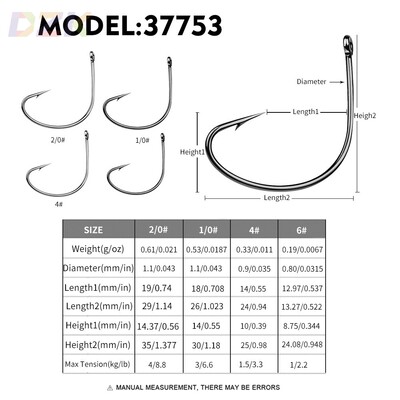 PRO BEROS品牌渔具鱼钩带倒刺路亚鱼钩散装单钩高碳钢钩100个/w3