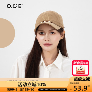 OCE星星蝴蝶结棒球帽女款 新款 大脸显脸小时尚 复古 2026春夏季