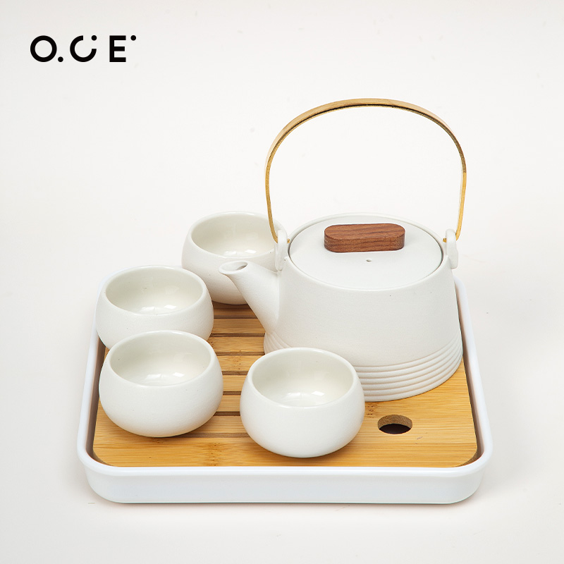OCE粗陶系列-杯壶六件套