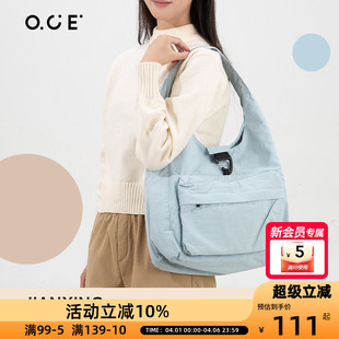 OCE简行轻盈单肩包包女大容量设计感小众通勤旅行学生托特包
