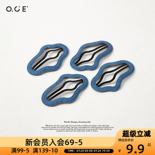 OCE牛仔爱心发夹高级韩风2025新款简约小众百搭可爱侧边夹女热销