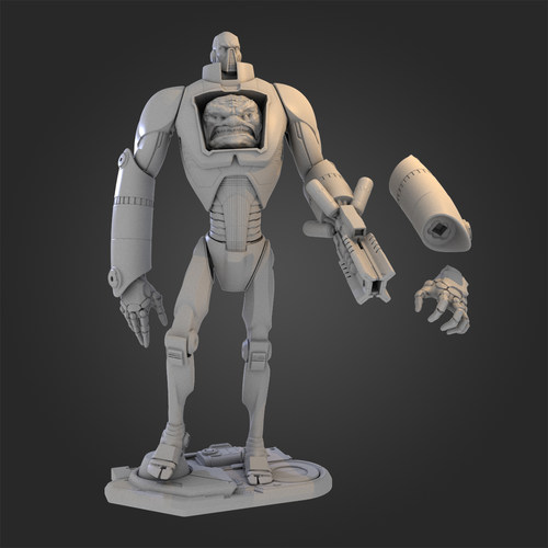 1/24 101mm 忍者神龟朗格  GK白模人偶 3D打印树脂手办模型 5SB