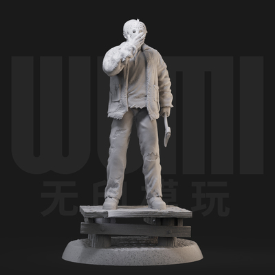杰森 十三号星期五  1/24GK白模 1比12手办3D打印树脂模型 395