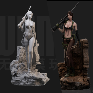 1/24 静静 合金装备狙击手 18比例GK白模手办3D打印兵人模型 3117