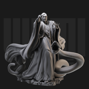 1/24伏地魔 哈利波特 反派 18比例GK白模手办3D打印兵人模型 3488