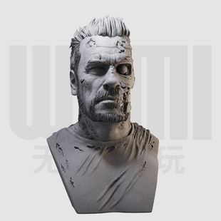 1/10 T800 终结者 电影 施瓦辛格 16比例GK树脂白模手办模型 1368