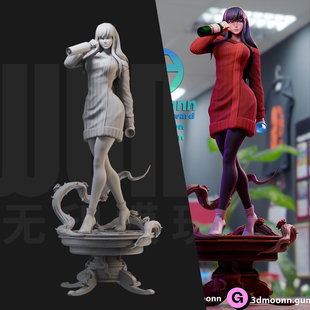 1/24 约尔 间谍过家家 18比例GK白模手办3D打印兵人模型 3161