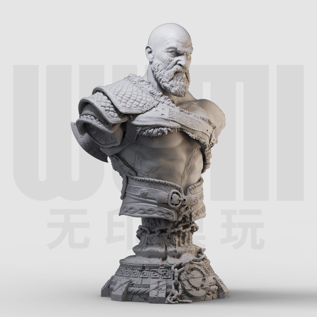 战神奎托斯斯巴达奎爷胸像