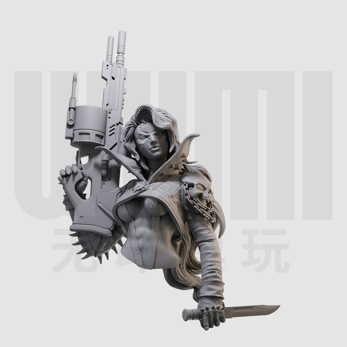 1/10 再生侠 麦克法兰 性转 美漫 16比例gk树脂白模手办模型 1108