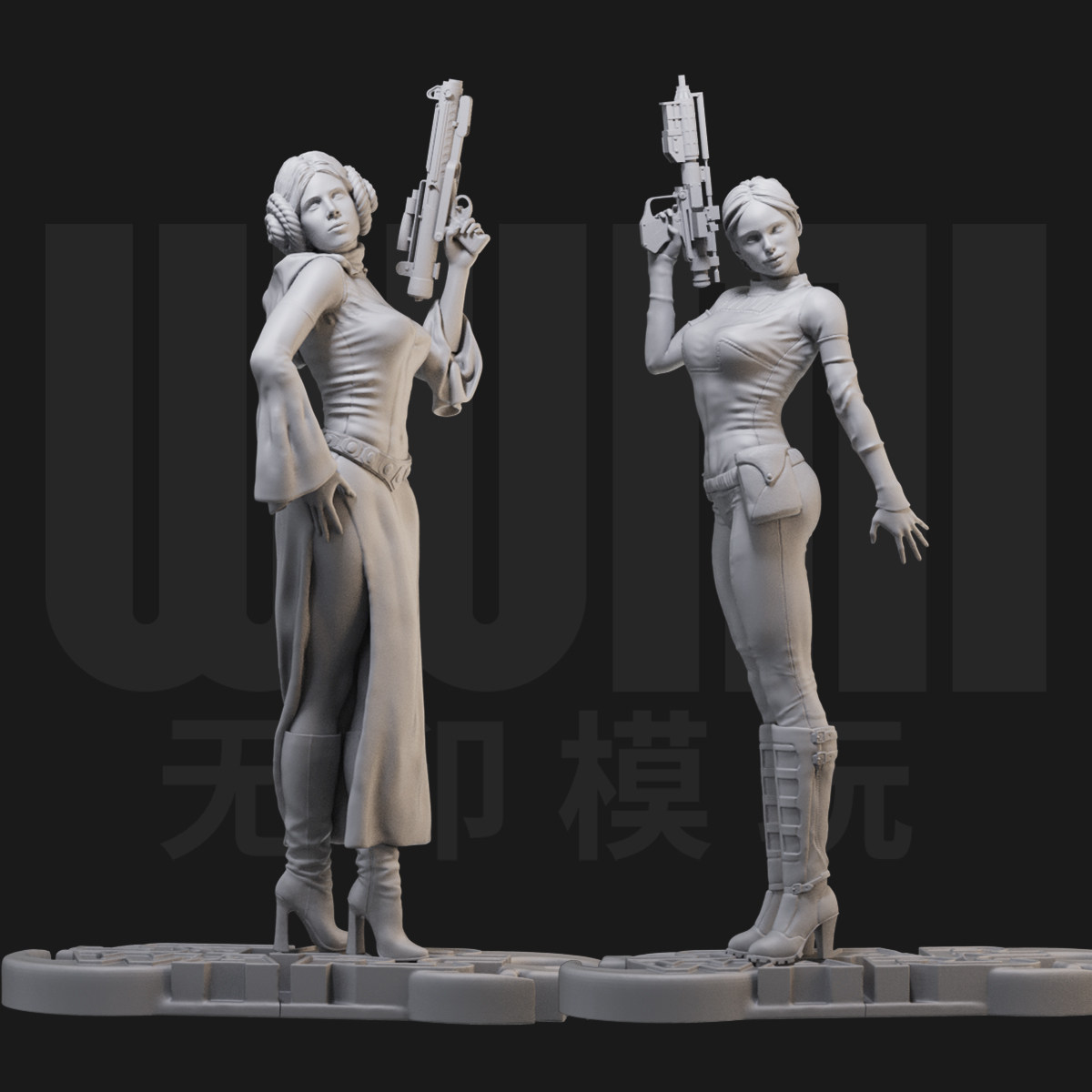 莱娅公主 帕德梅 星战1/24白模GK手办 18比例兵人3D打印模型 1973