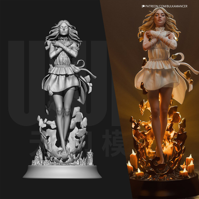 死亡搁浅 明日 洛 1/24GK白模手办 18比例树脂3D打印模型 6570