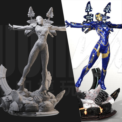 救援装甲MK49 钢铁侠 1/24白模GK手办 35比例兵人3D打印模型 406