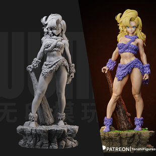 1/24 艾拉 时空之轮 日漫 18比例GK白模手办3D打印兵人模型 4525