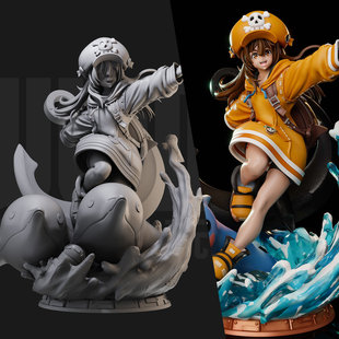 1/24 梅伊 罪恶装备 游戏 18比例GK白模手办3D打印兵人模型 4776