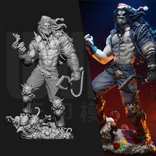 DC 暴狼 赏金猎人 1/24GK白模手办 18比例树脂3D打印模型 6981