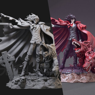 1/24阿卡多 皇家国教骑士团18比例GK白模手办3D打印兵人模型 5060