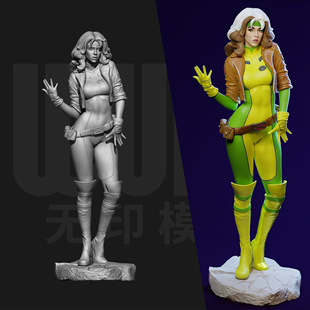 漫威 X战警 罗刹女 1/24GK白模手办 18比例树脂3D打印模型 7119