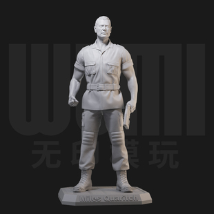 1/24迈尔斯上校 阿凡达反派 18比例GK白模手办3D打印兵人模型2279