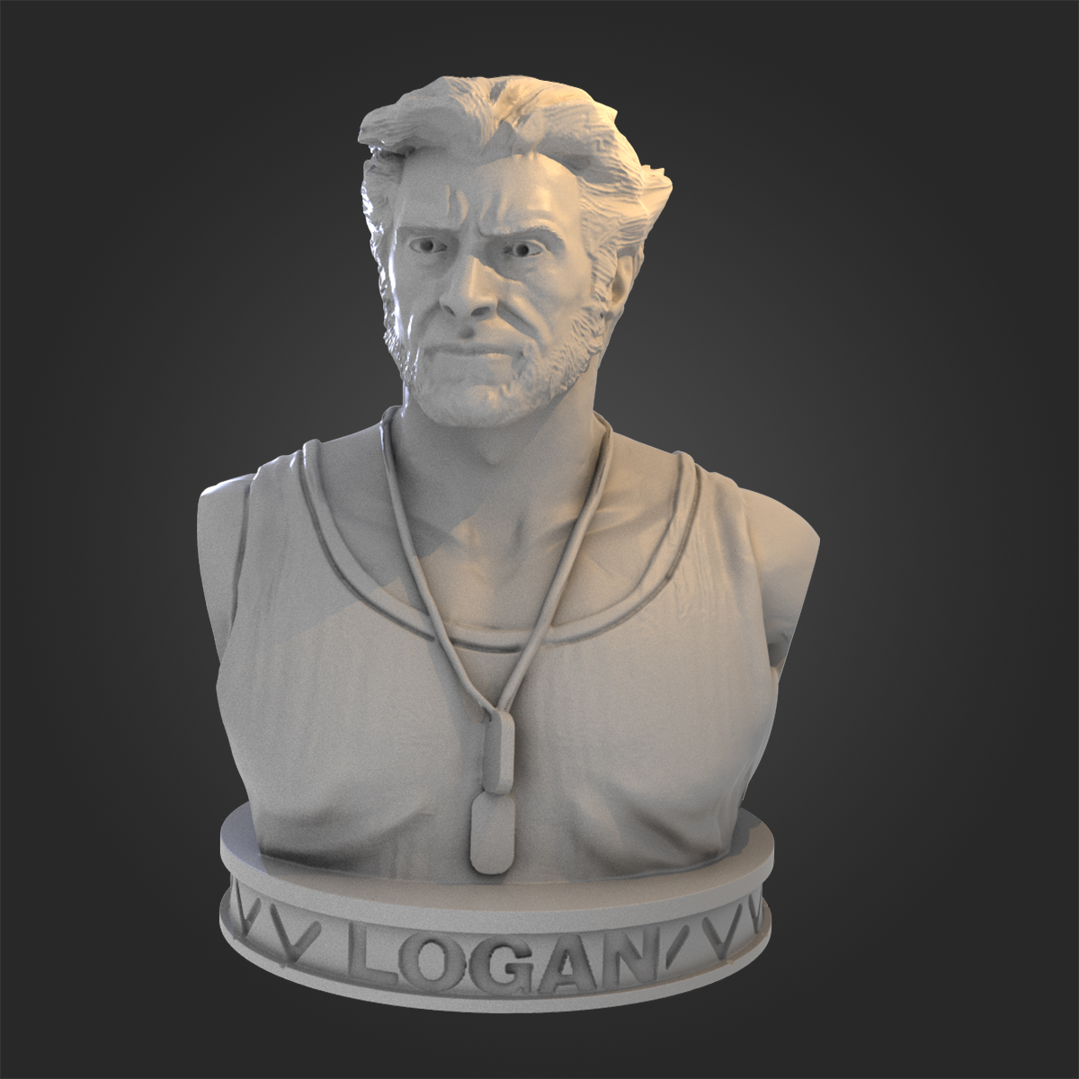 杰克曼版金刚胸像树脂手办