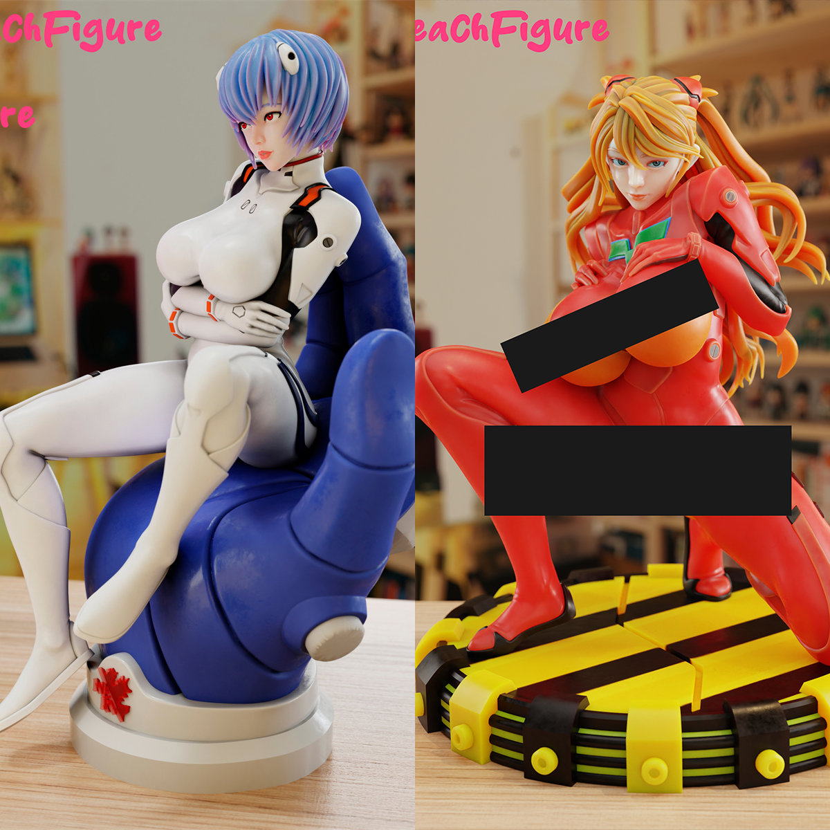 1/24 明日香 绫波丽 EVA 18比例GK白模手办3D打印兵人模型 5049