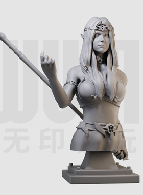 1/10 精灵法师 星尘魔法 16比例GK树脂白模手办模型 1041