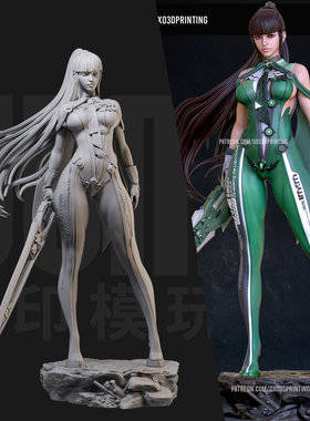 1/24 伊芙 剑星 PS5游戏  18比例GK白模手办3D打印兵人模型 4302