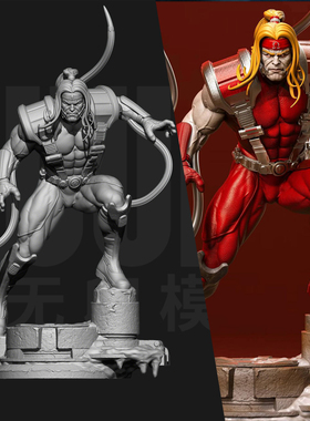 漫威 红色欧米伽 反派 1/24GK白模手办18比例树脂3D打印模型 6645