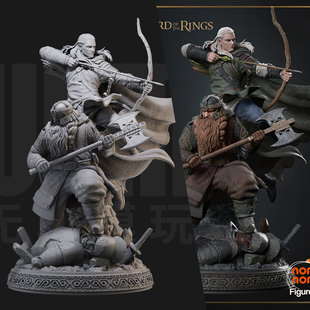 1/24 精灵王子 金雳 魔戒 18比例GK白模手办3D打印兵人模型 3355