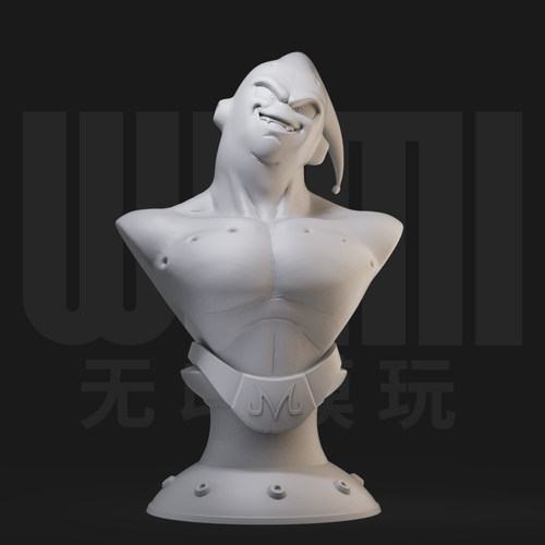 魔人布欧 七龙珠BOSS 1比16GK白模 3D打印树脂 1/10手办模型 97