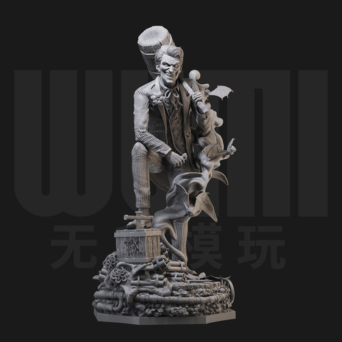 1/24小丑 DC 犯罪王子 反派18比例GK白模手办3D打印兵人模型 5809